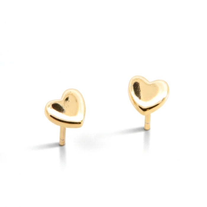 Sunshine Pretty Heart Stud Earrings