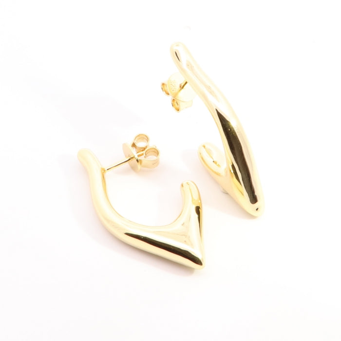 Sunshine Chunky Pointed Hoop Earrings - John Ross Jewellers