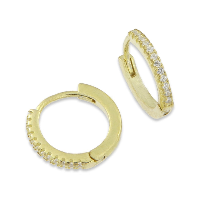 Sunshine CZ Hoop Earrings