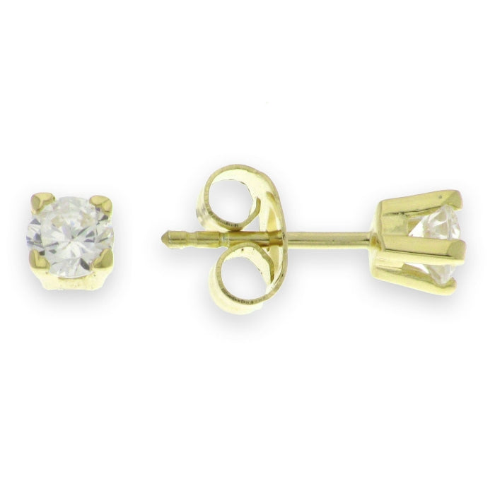 Sunshine CZ Claw Set Stud Earrings | 4.5mm - John Ross Jewellers