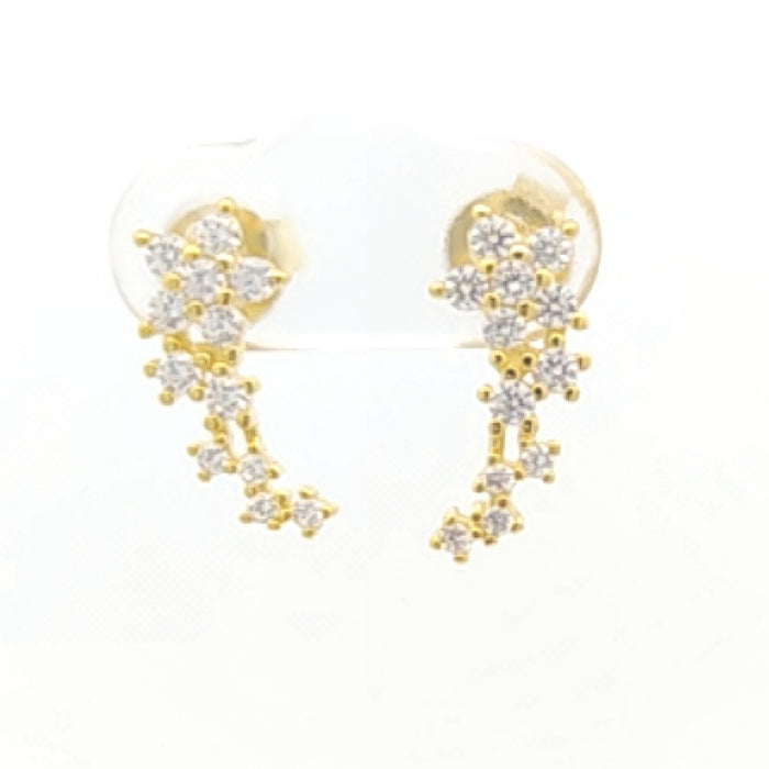 Sunshine Stars Climber Stud Earrings - John Ross Jewellers
