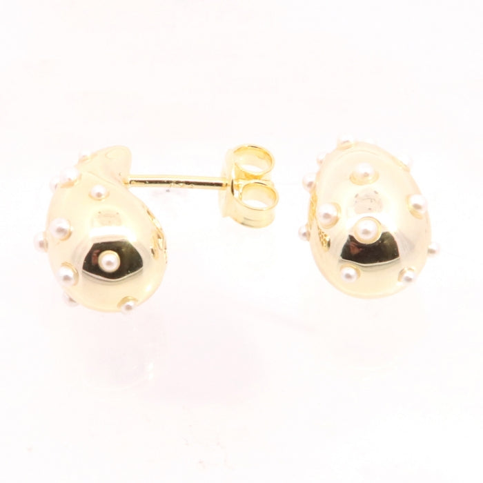 Sunshine Pearl Studded Teardrop Earrings - John Ross Jewellers
