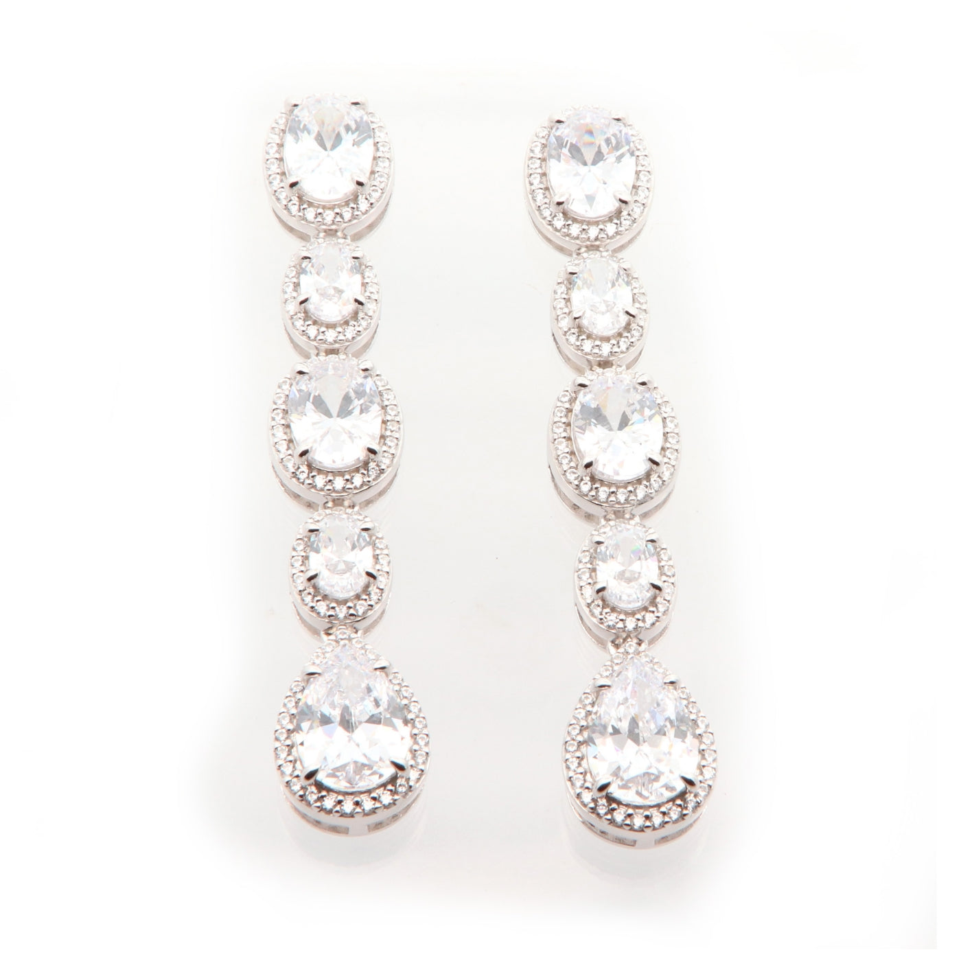 Silver Freya Drop Earrings - John Ross Jewellers