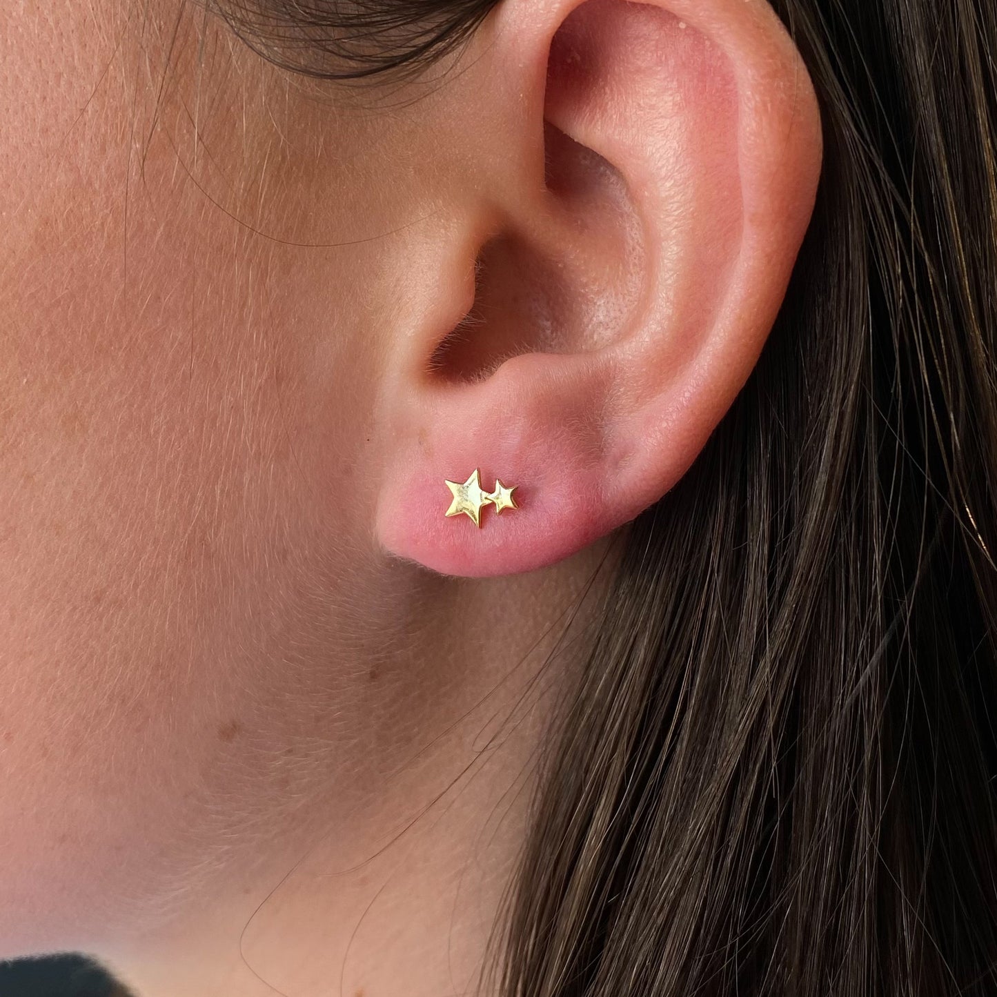 SUNSHINE Two Star Stud Earrings - John Ross Jewellers