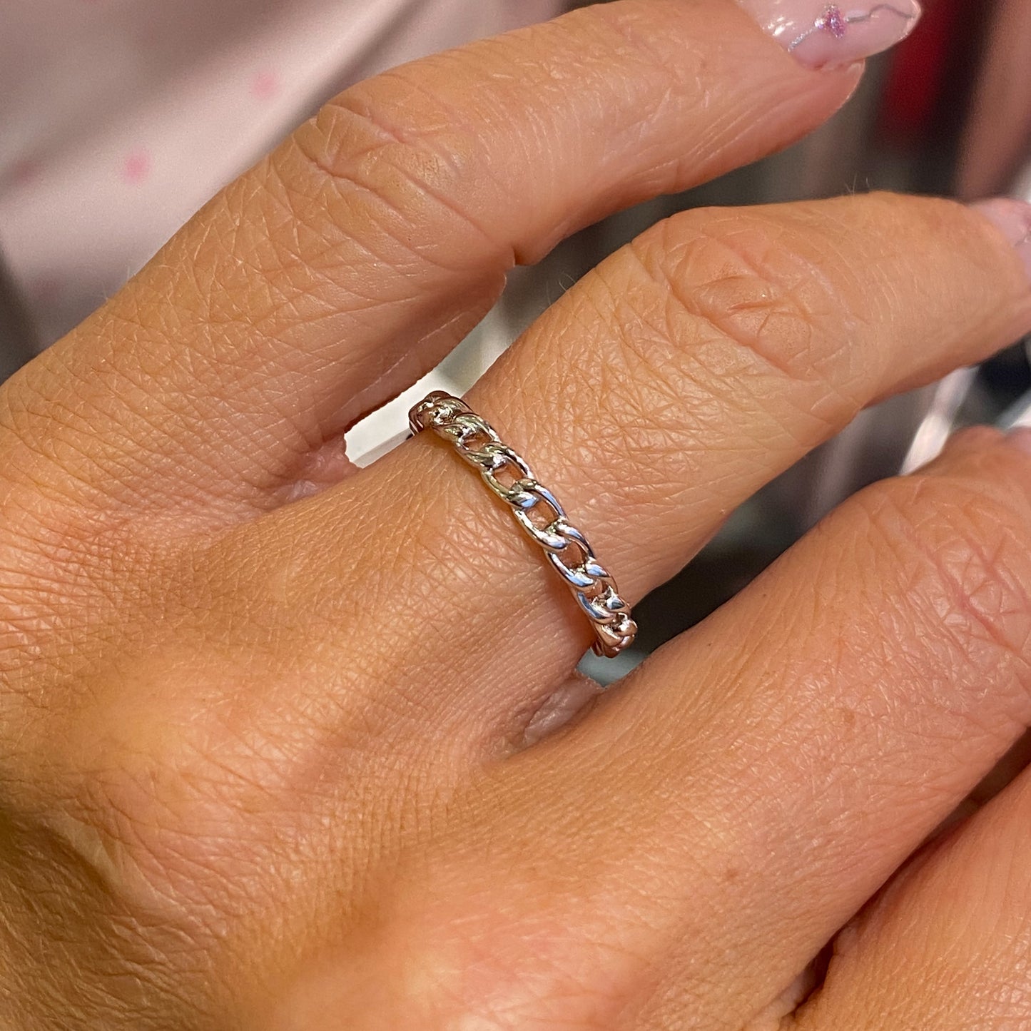 Silver Chain Ring - John Ross Jewellers
