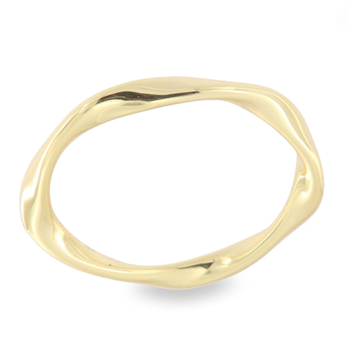 Sunshine Ribbon Twist Band Ring - John Ross Jewellers