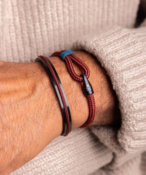 PIG & HEN Captain Carl Velvet Red | Black - John Ross Jewellers