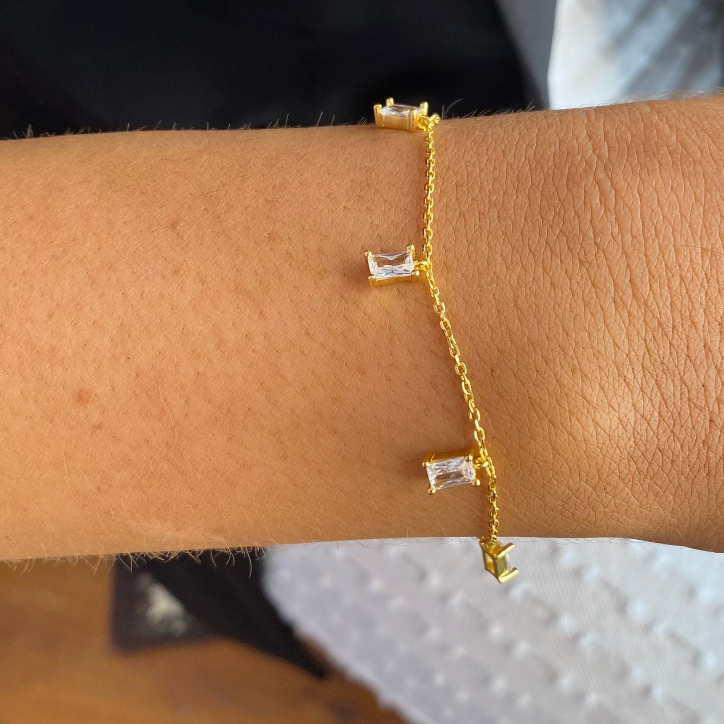 Sunshine Radiant CZ Drops Bracelet - John Ross Jewellers