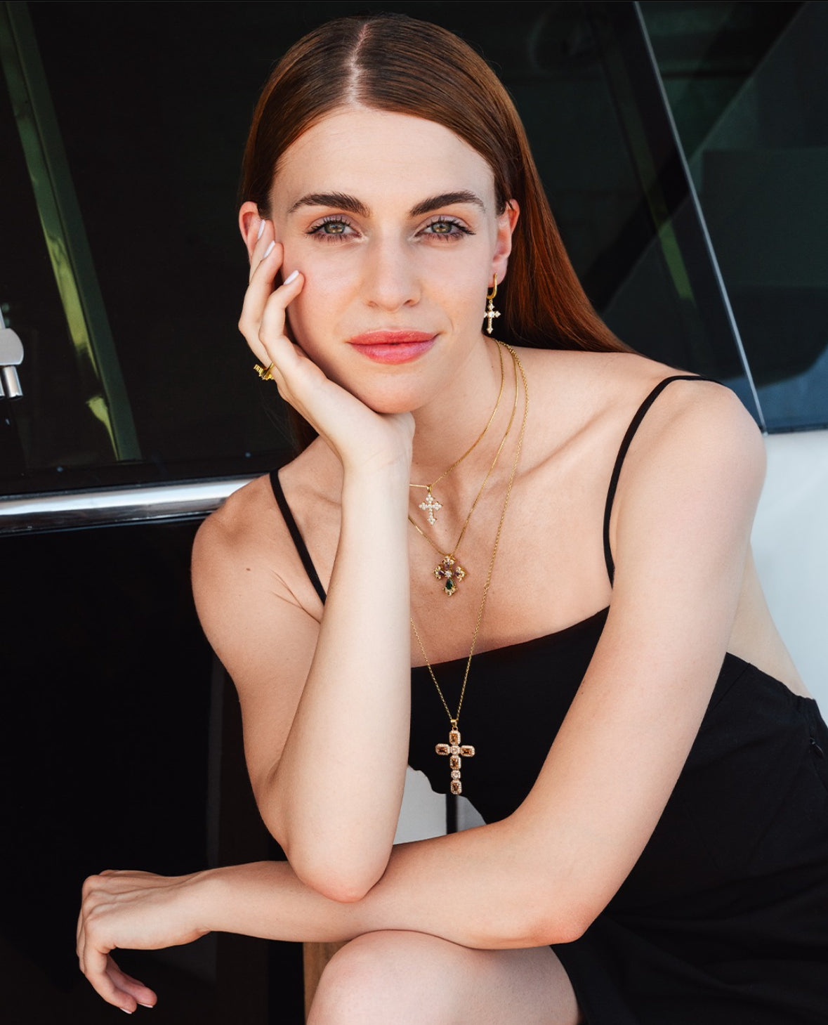 REBECCA Judith - Cross Necklace - John Ross Jewellers