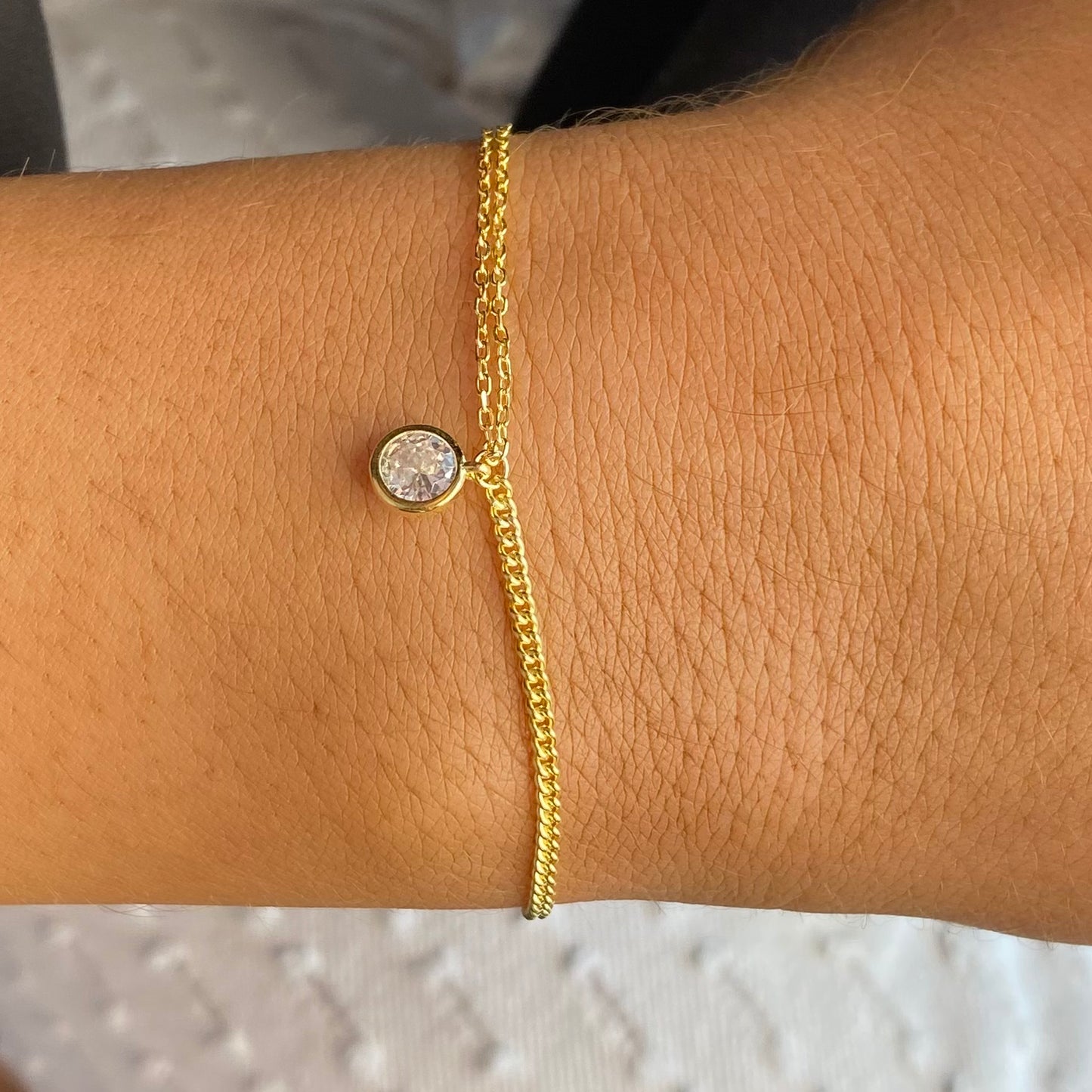 Sunshine CZ Solitaire Bracelet - John Ross Jewellers