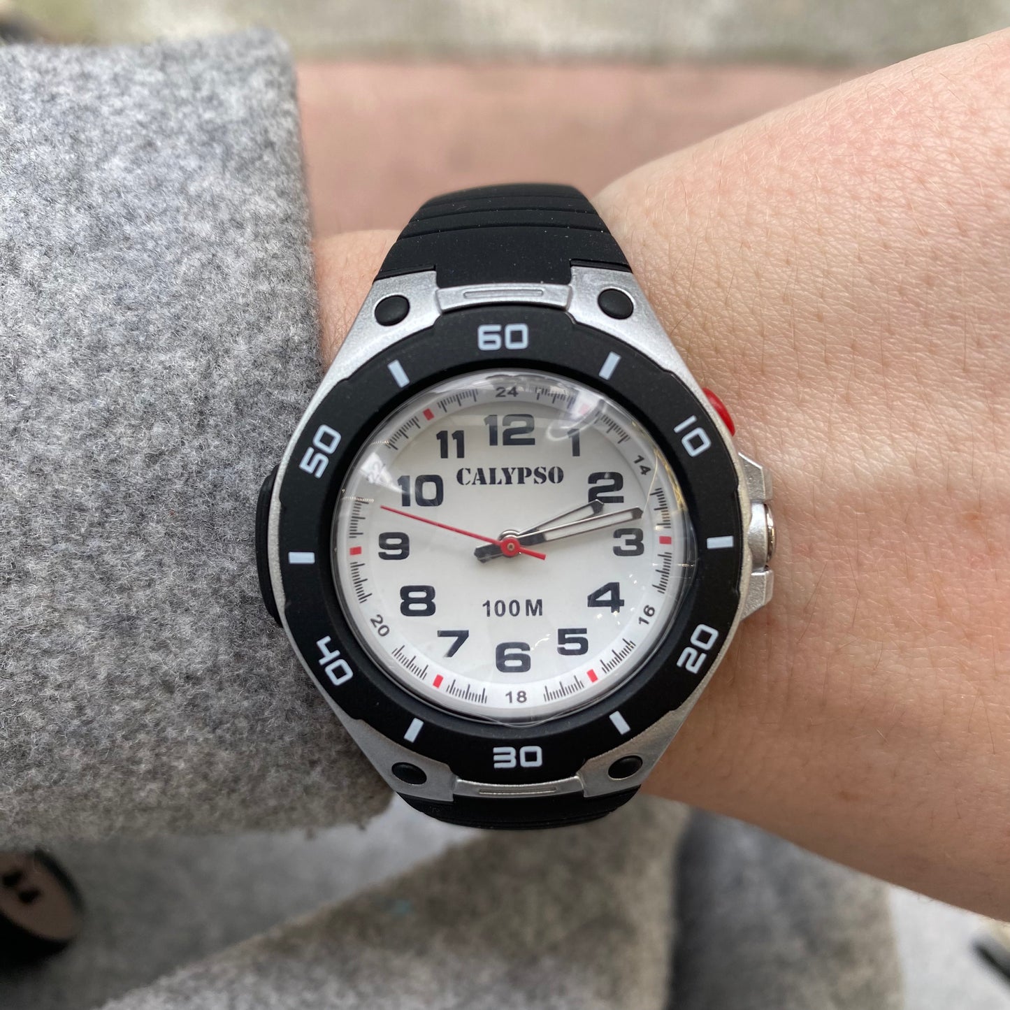 Q&Q Calypso Kids Black Silicone Watch - John Ross Jewellers