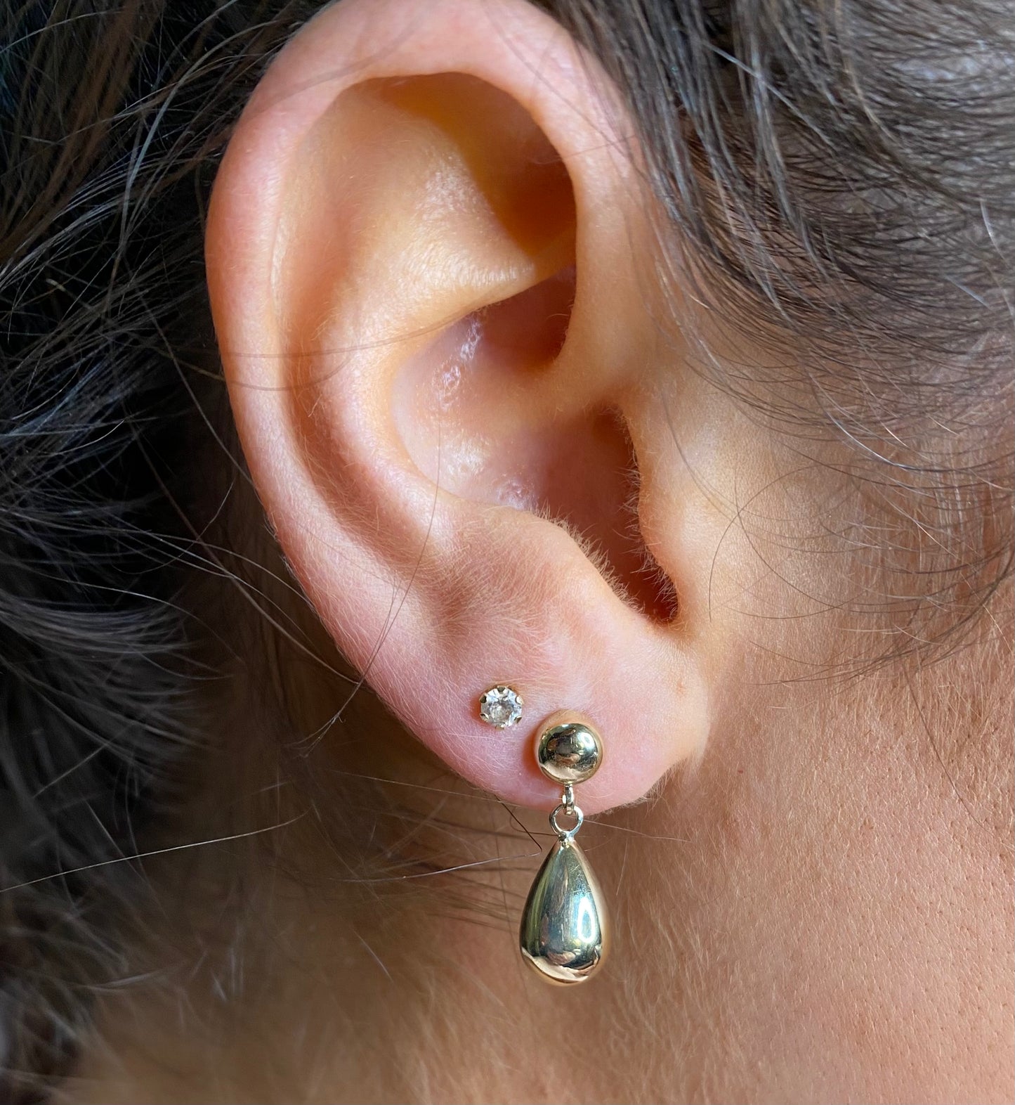 9ct Gold Seed Pod Drop Earrings - John Ross Jewellers