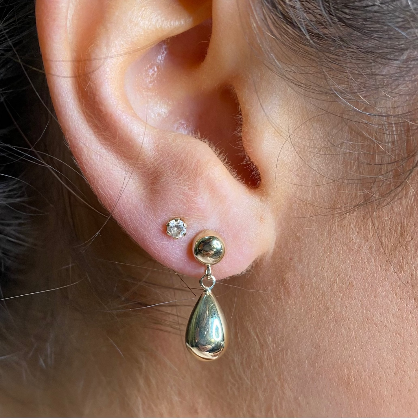 9ct Gold Seed Pod Drop Earrings - John Ross Jewellers
