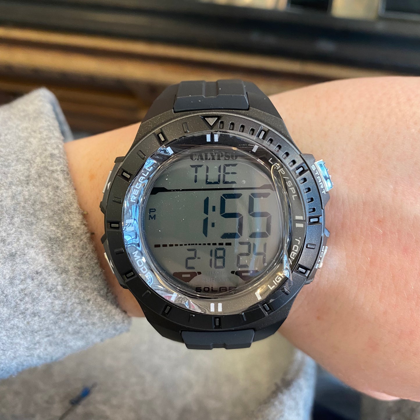 Q&Q Calypso Gents Black Digital Watch - John Ross Jewellers