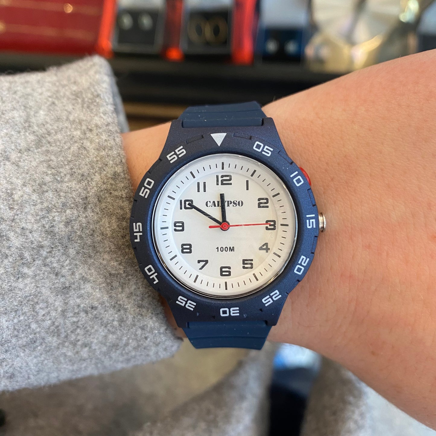 Q&Q Calypso Kids Navy Silicone Watch - John Ross Jewellers