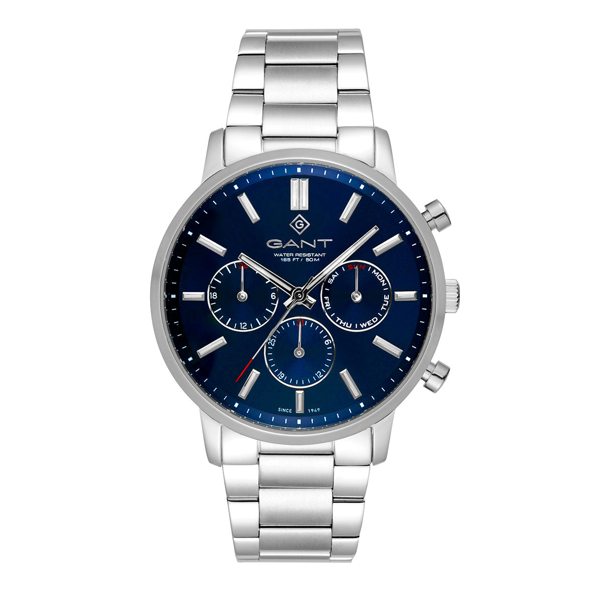 Gant East Hill Day-Date Silver | Classic Blue - John Ross Jewellers