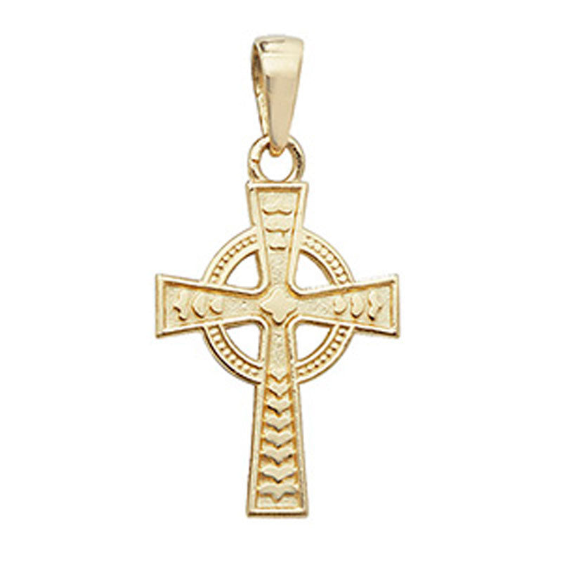9ct Gold Celtic Cross Charm - John Ross Jewellers