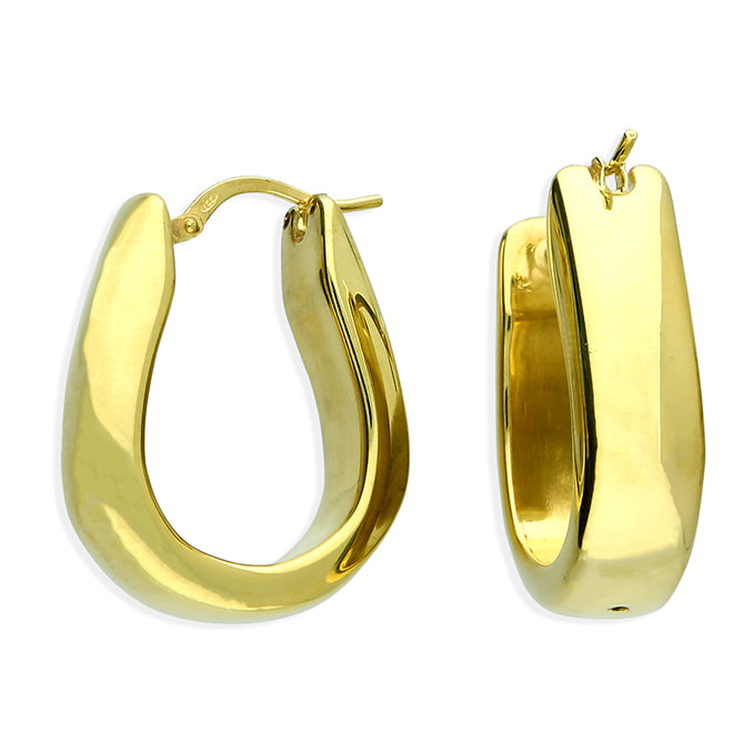 Sunshine Ultra Chunky U Hoop Earrings - John Ross Jewellers