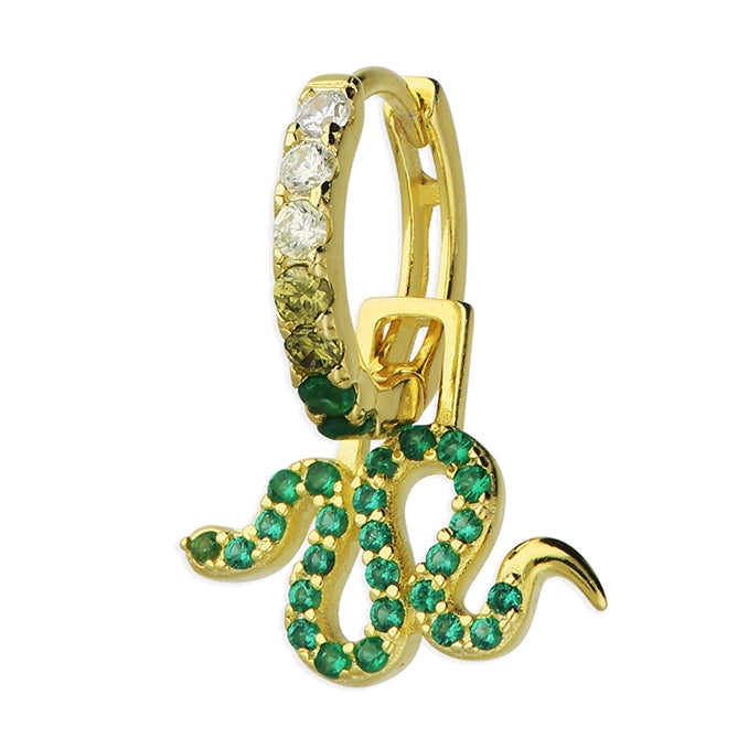 Sunshine Single Charm Hoop Earring | Serpent - John Ross Jewellers