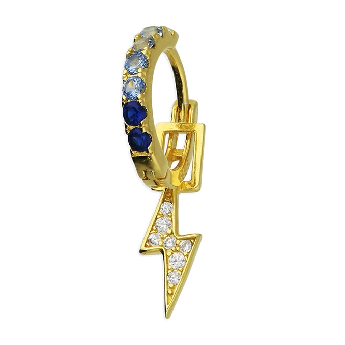 Sunshine Single Charm Hoop Earring | Lightning - John Ross Jewellers