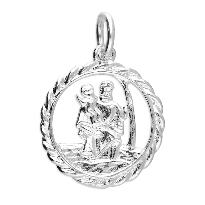 Silver St Christopher Charm - John Ross Jewellers