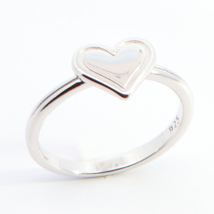 Silver Heart Signet Ring - John Ross Jewellers