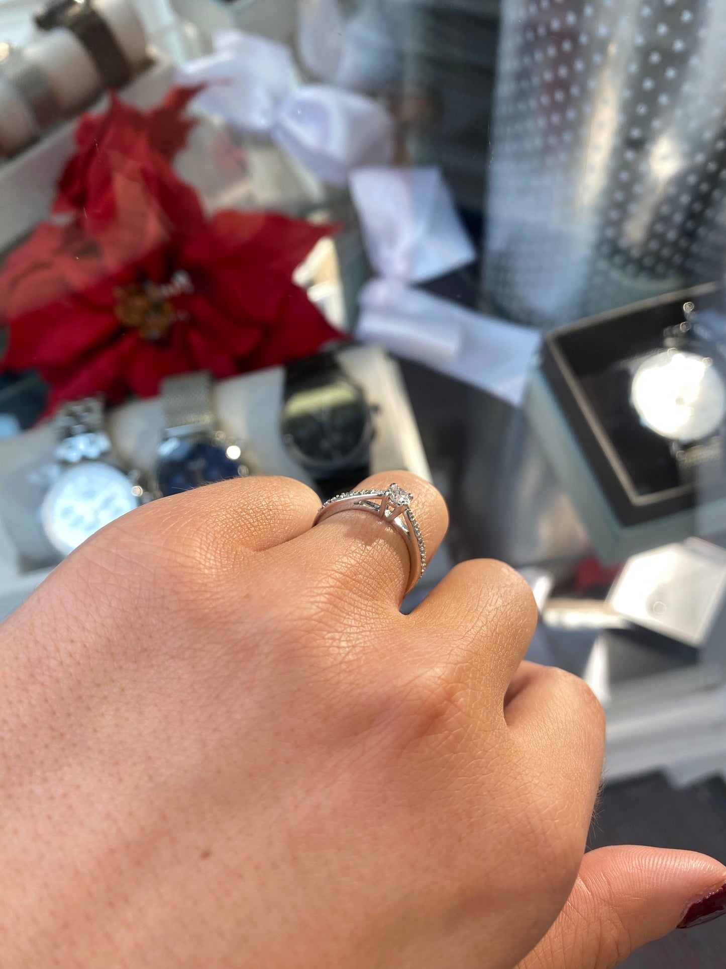 9ct White Gold Diamond Engagement Ring | 0.32ct - John Ross Jewellers