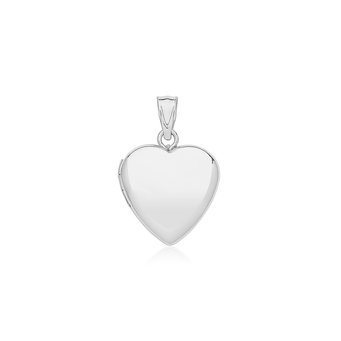 Silver Heart Locket and Chain - John Ross Jewellers