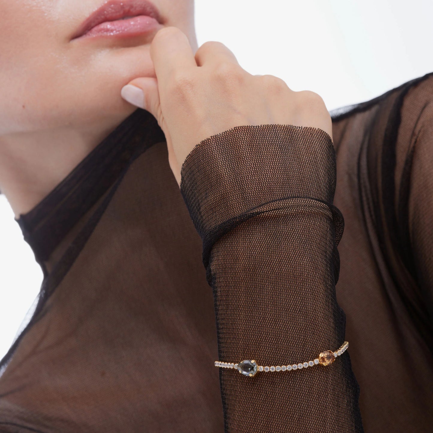 Victoria Cruz Champagne Bracelet - John Ross Jewellers