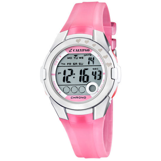 Q&Q Calypso Ladies Digital Watch | Pink - John Ross Jewellers