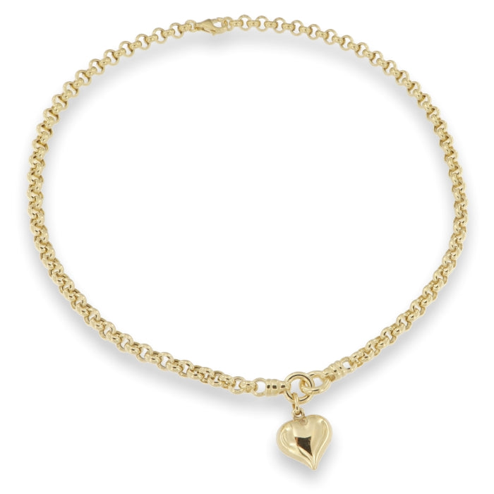 Sunshine Puffed Heart Necklace - John Ross Jewellers