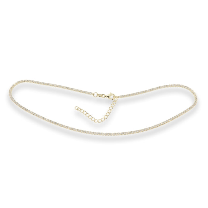 Sunshine CZ Tennis Necklace