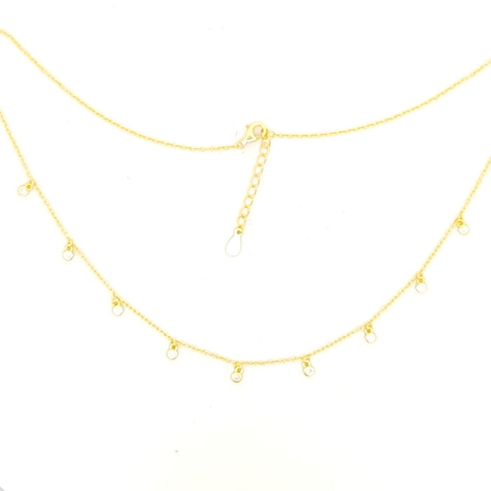 Sunshine CZ Drops Necklace | 42 + 3cm
