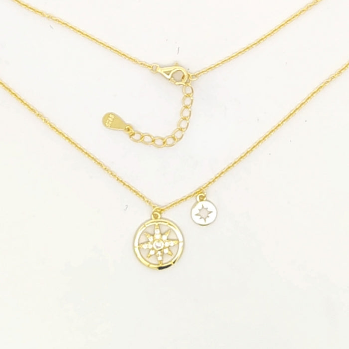 Sunshine Double Disc Necklace