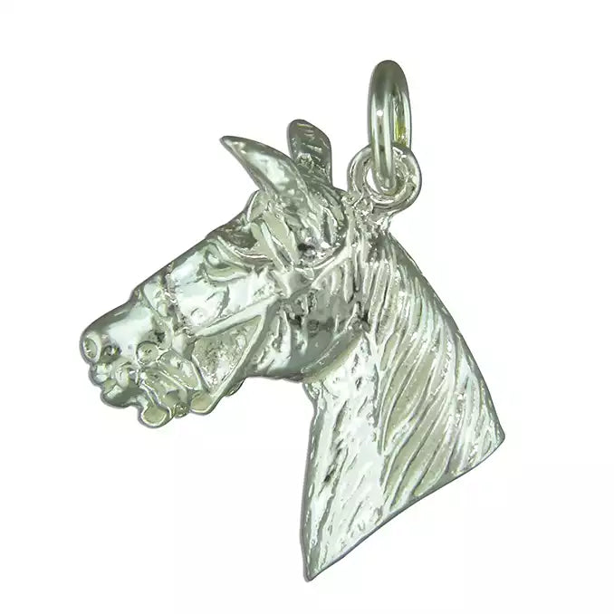 Silver Horse's Head Traditional Charm - John Ross Jewellers