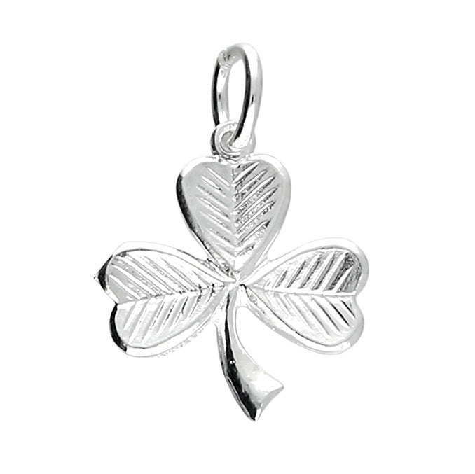 Silver Shamrock Charm - John Ross Jewellers