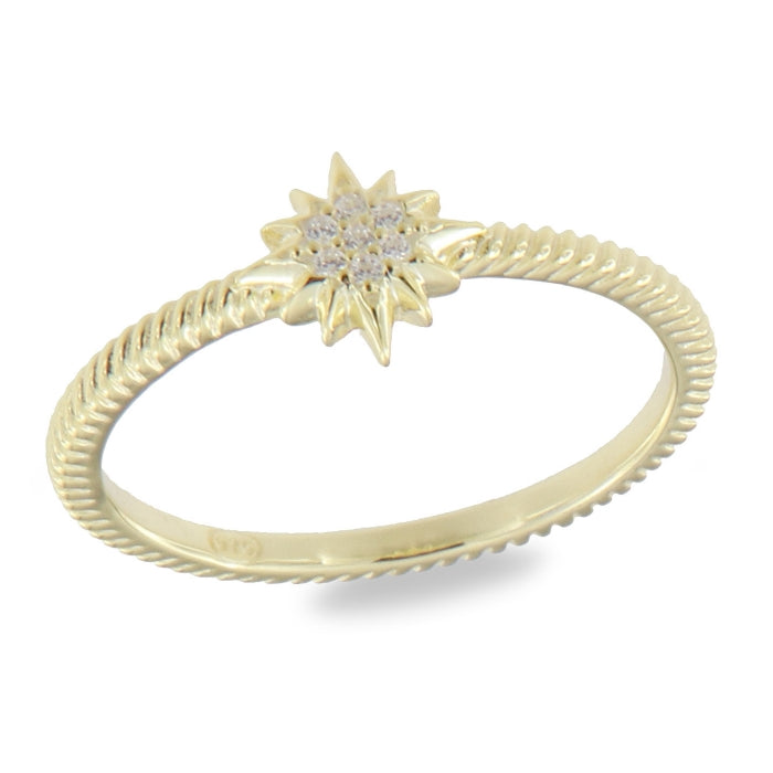 Sunshine CZ North Star Ring - John Ross Jewellers