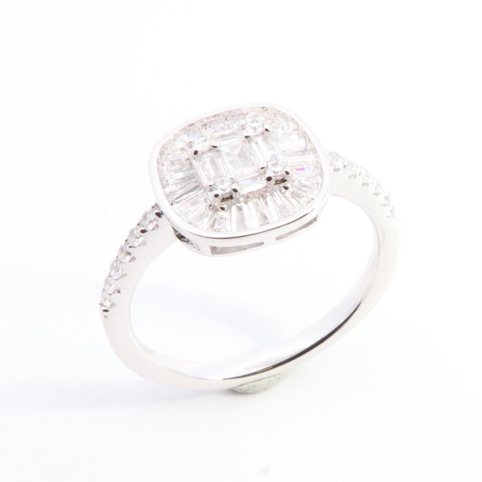 Silver Baguette Sensation Ring - John Ross Jewellers