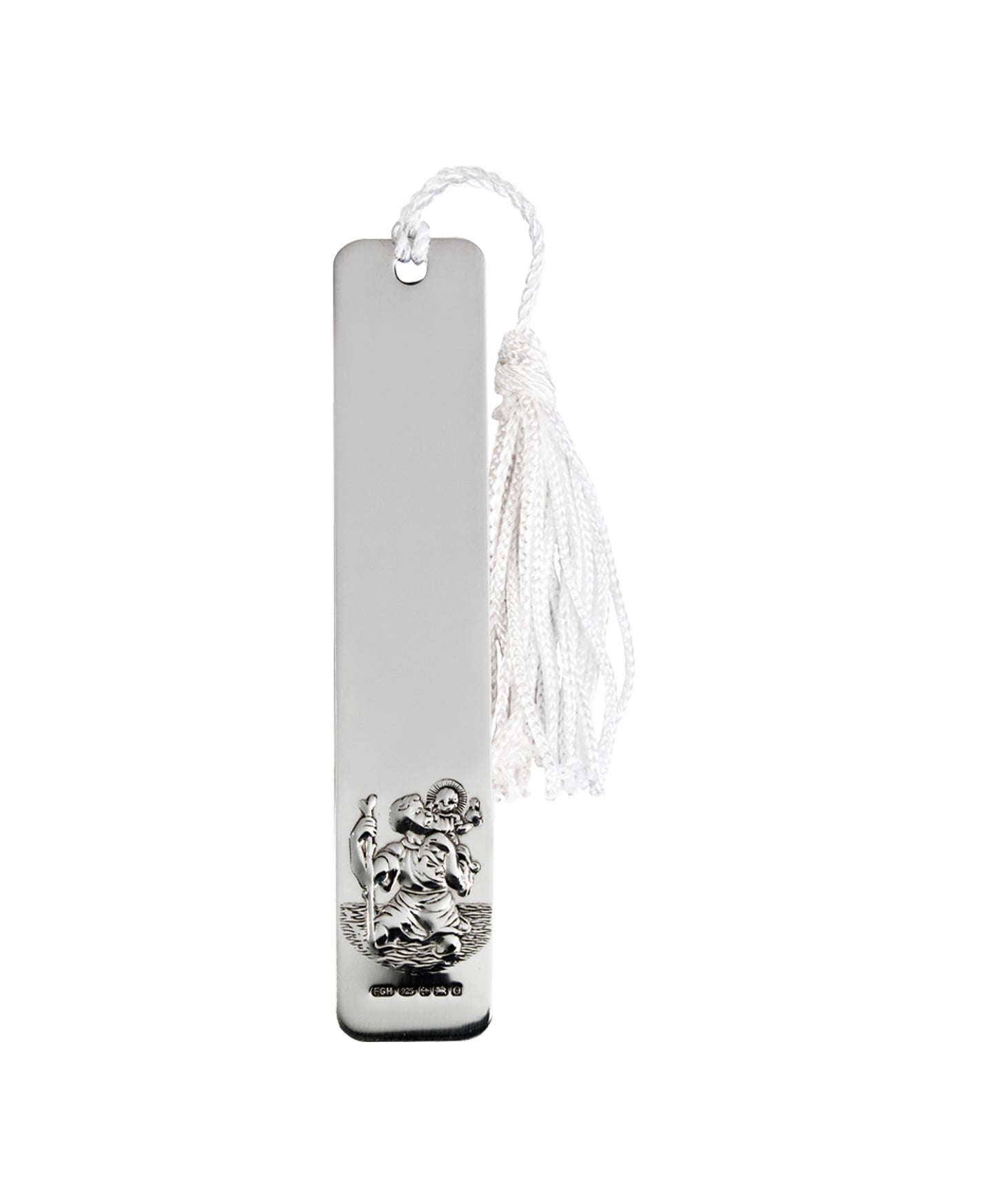 Silver St Christopher Bookmark With Tassel - Cased - John Ross Jewellers
