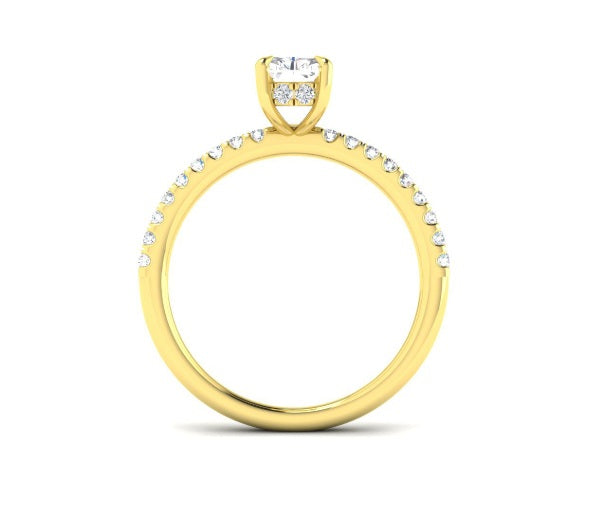 18ct Gold Radiant Solitaire Engagement Ring | 1.01ct Certificated Lab - John Ross Jewellers