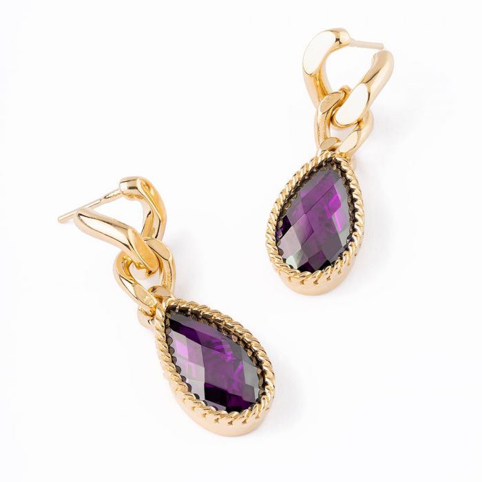 REBECCA Cocktail - Violet Drop Earrings - John Ross Jewellers