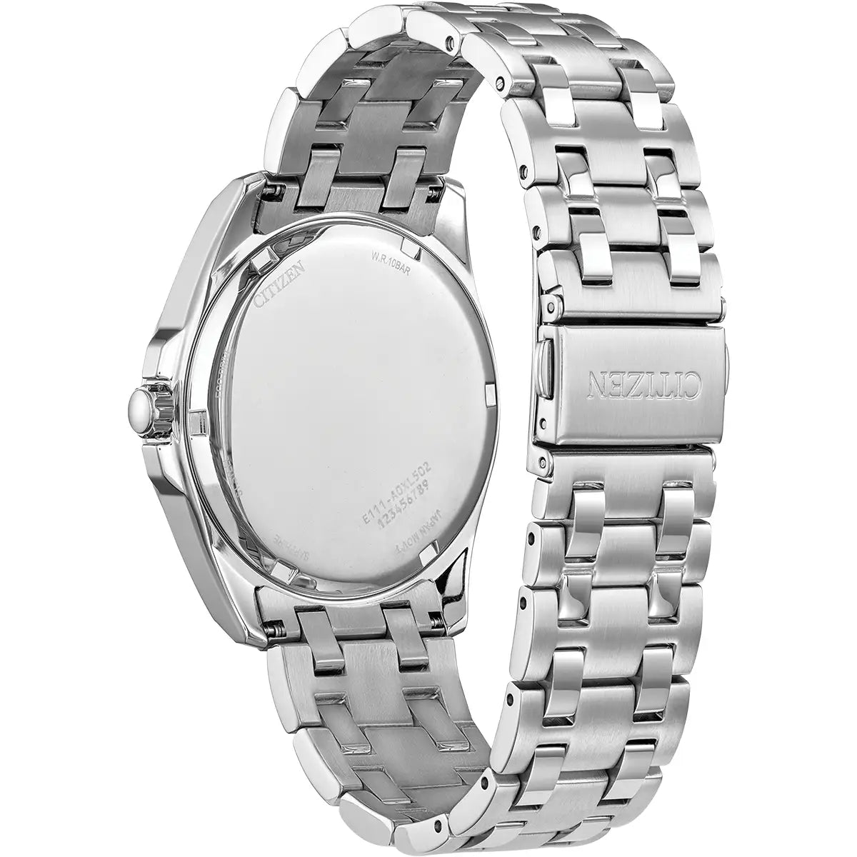 Citizen Silver Peyten Watch | Green - John Ross Jewellers
