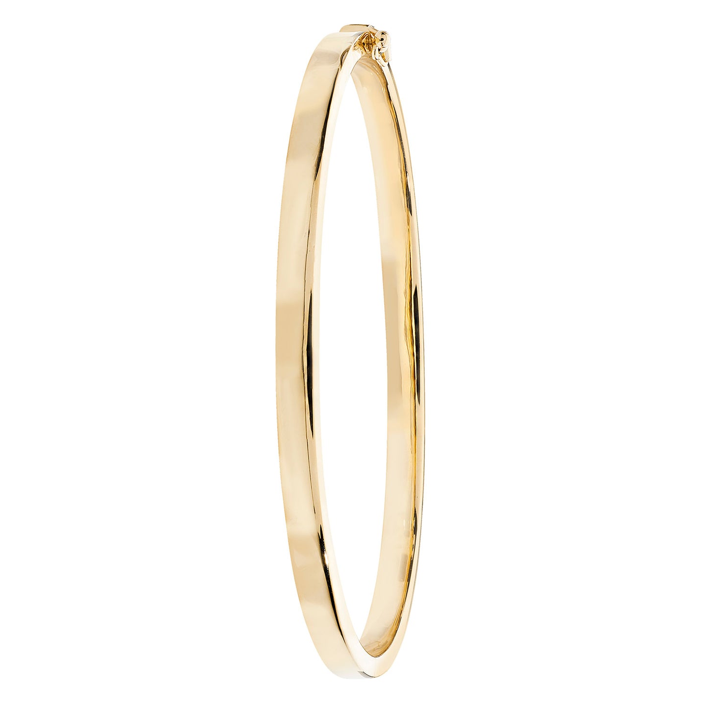 9ct Gold Square Edged Bangle - John Ross Jewellers