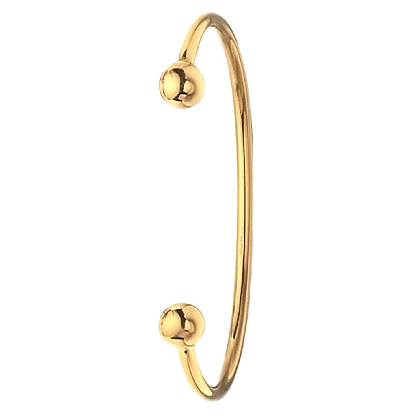 9ct Gold Solid Torque Bangle - John Ross Jewellers