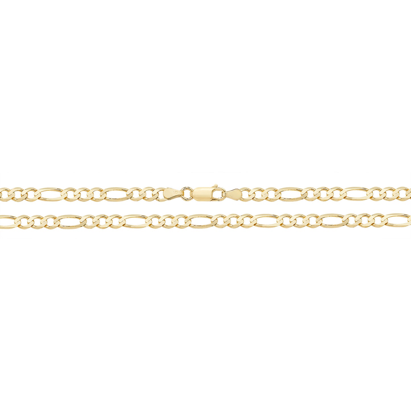 9ct Gold 1+3 Figaro Chain