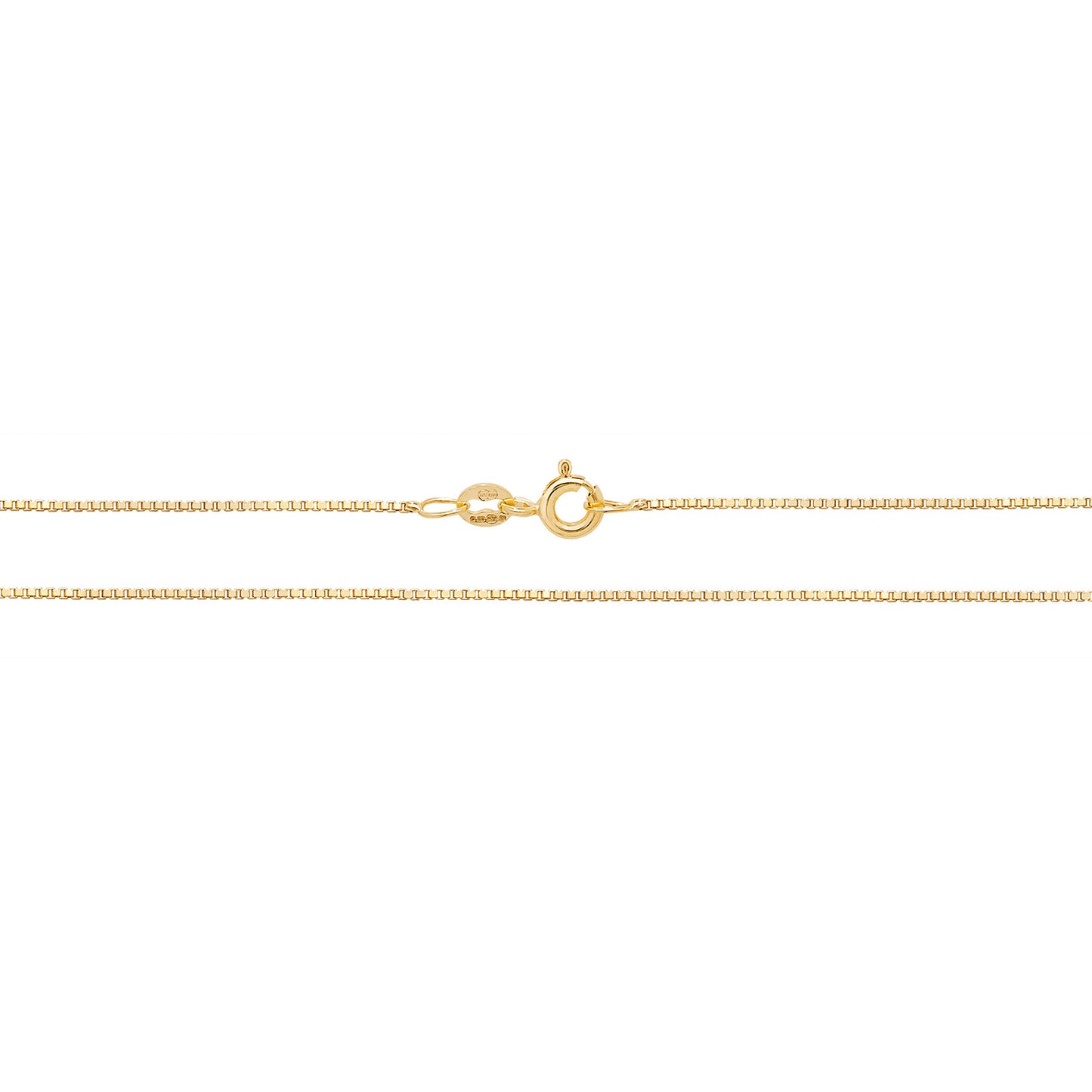 9ct Gold Classic Box Chain - John Ross Jewellers