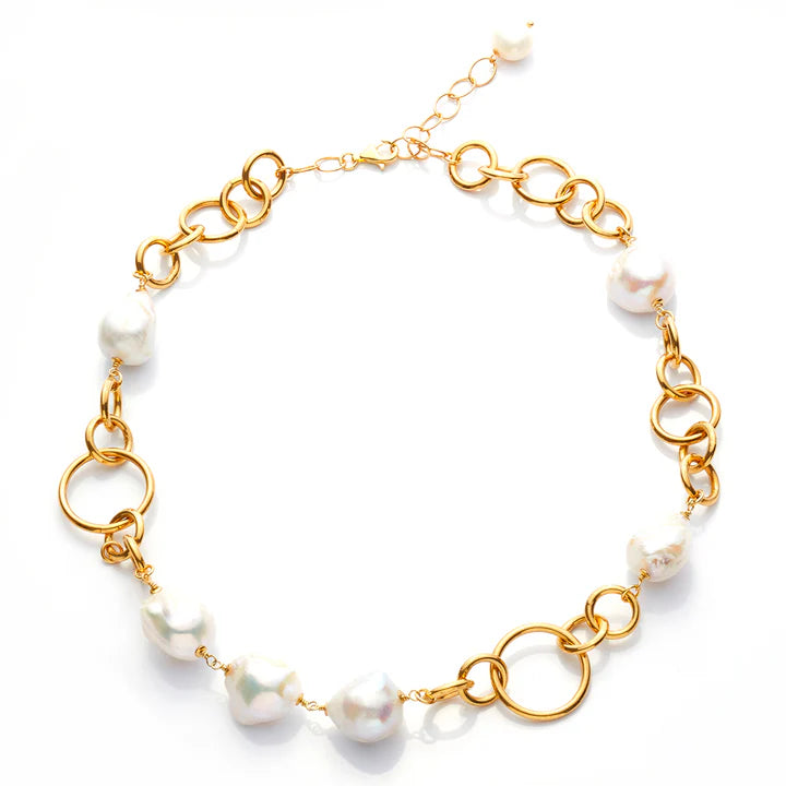 Baroque Necklace | Idra | Freshwater Pearl - John Ross Jewellers