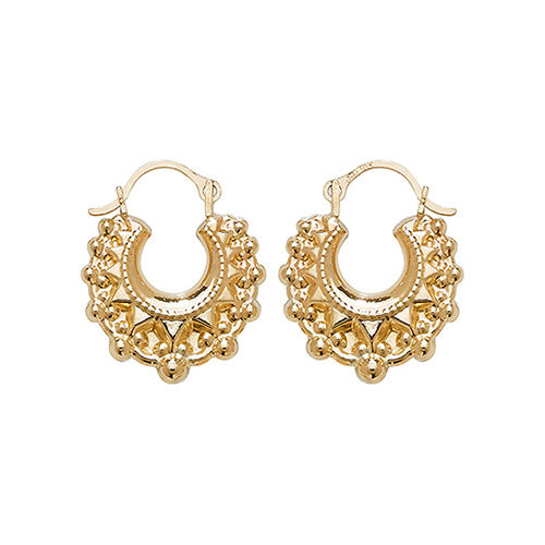 9ct Gold Creole Earrings - John Ross Jewellers