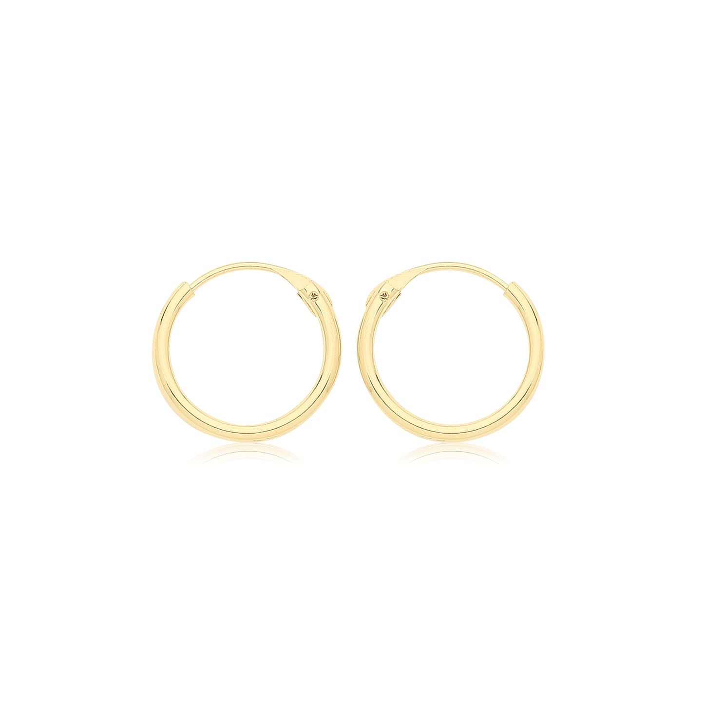 9ct Gold 8mm Sleeper Earrings - John Ross Jewellers