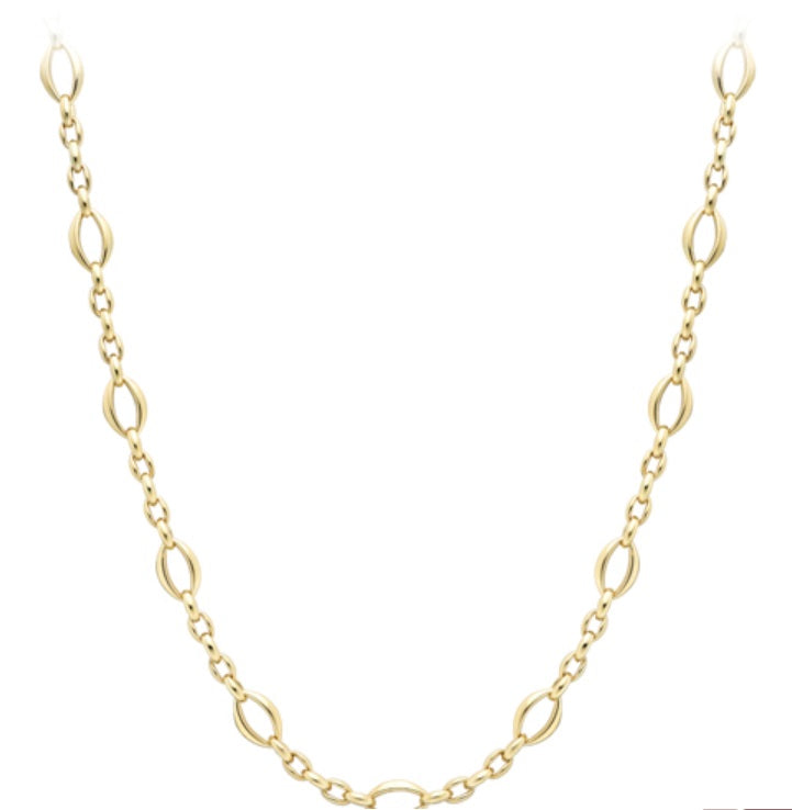 9ct Gold Fancy & Chunky Necklace - John Ross Jewellers